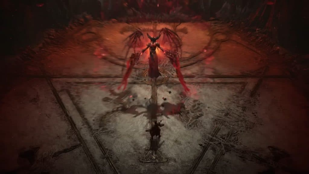 A screenshot from Diablo 4 trailer