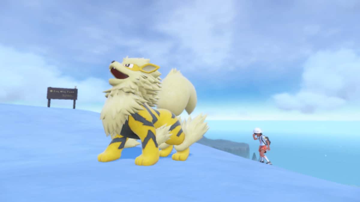 Shiny Arcanine distribution for Pokemon Scarlet & Violet