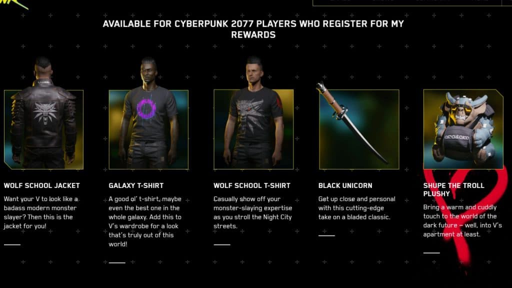 Cyberpunk 2077: Phantom Liberty rewards 