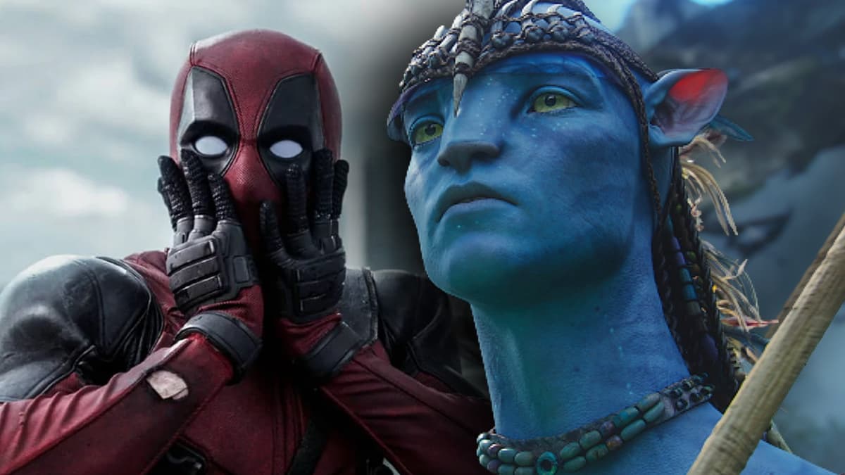 Deadpool and a still from Avatar