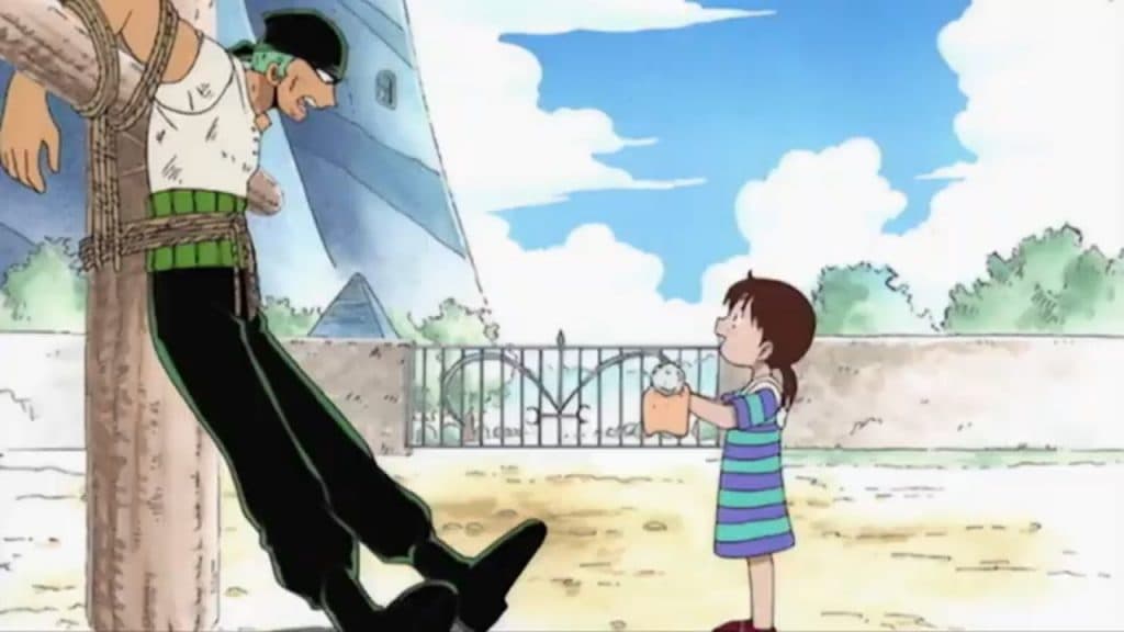 An image of Zoro in Episode 2 of One Piece