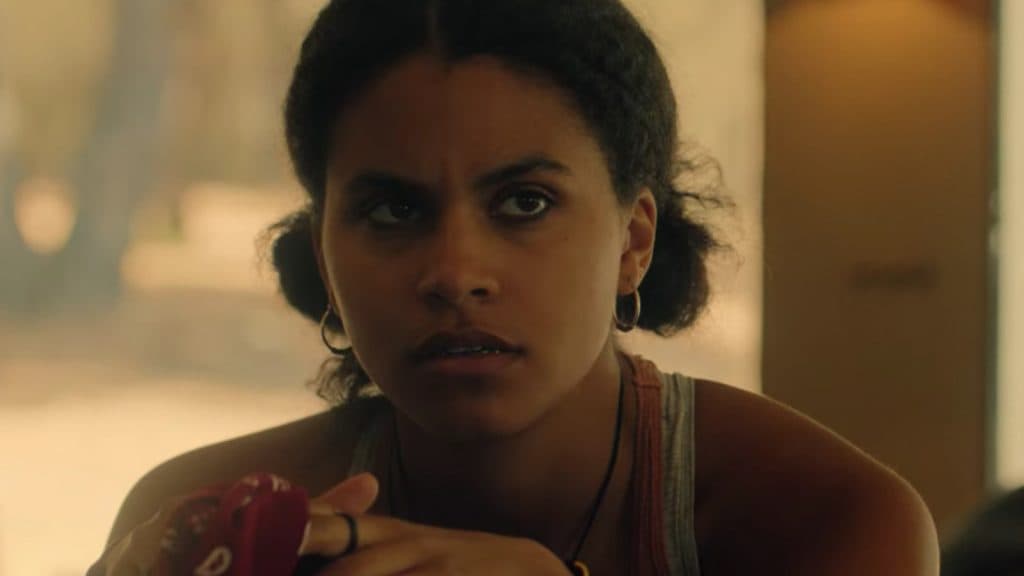 A close up of Zazie Beetz in Black Mirror