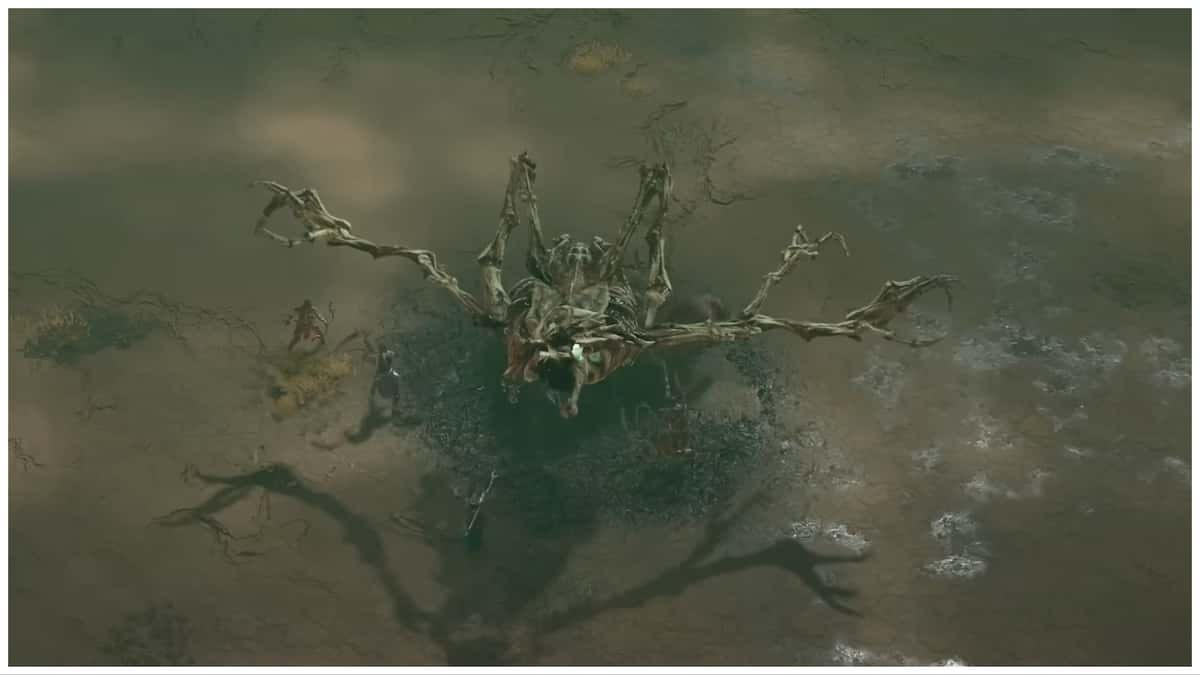 A screenshot from Diablo 4 trailer