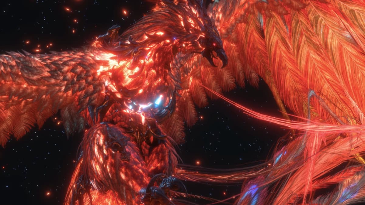 An image of the Phoenix, one of the Dominants in Final Fantasy XVI.