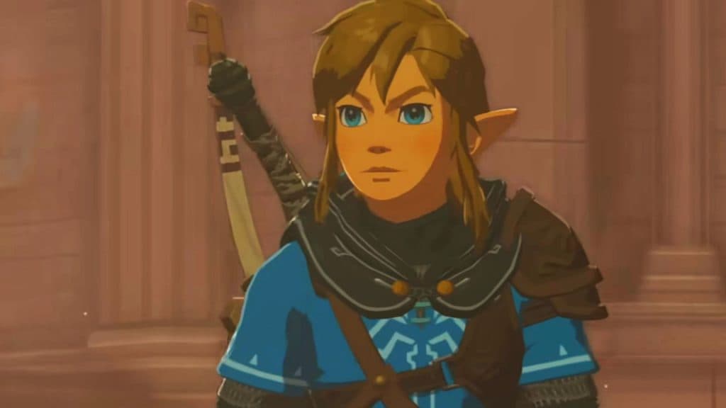 link wearing armor in zelda tears of the kingdom