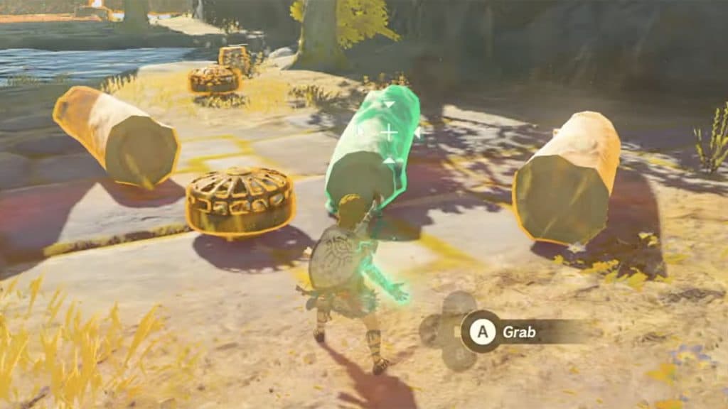 link using ultrahand on zelda tears of the kingdom objects