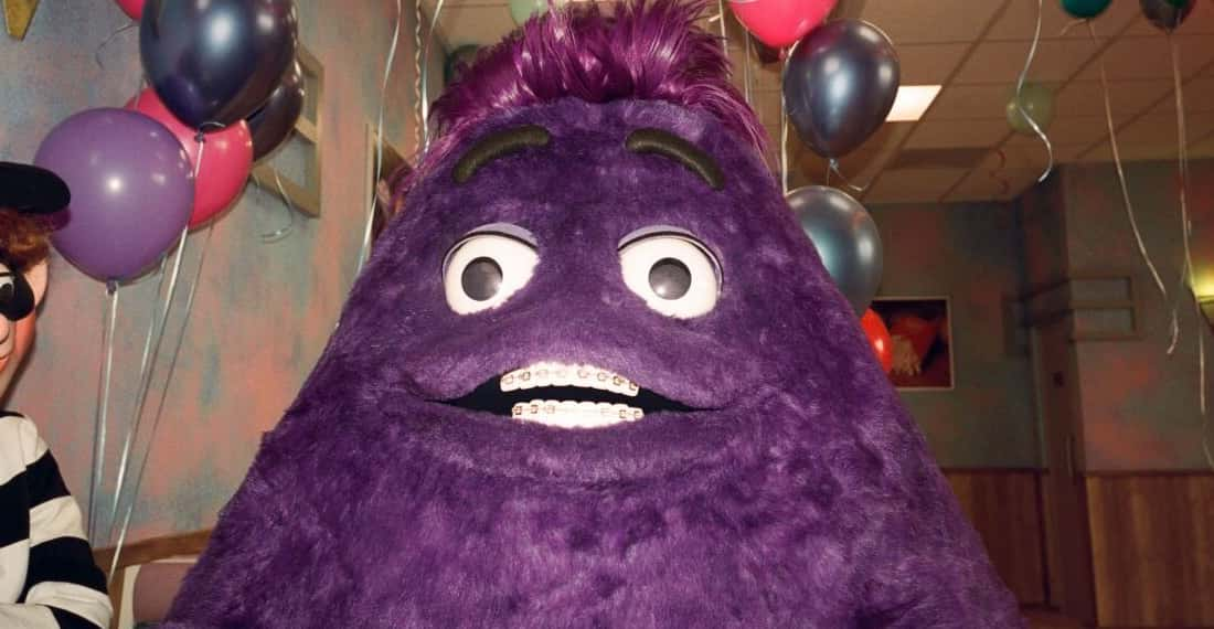 McDonald's character Grimace celebrates his birthday