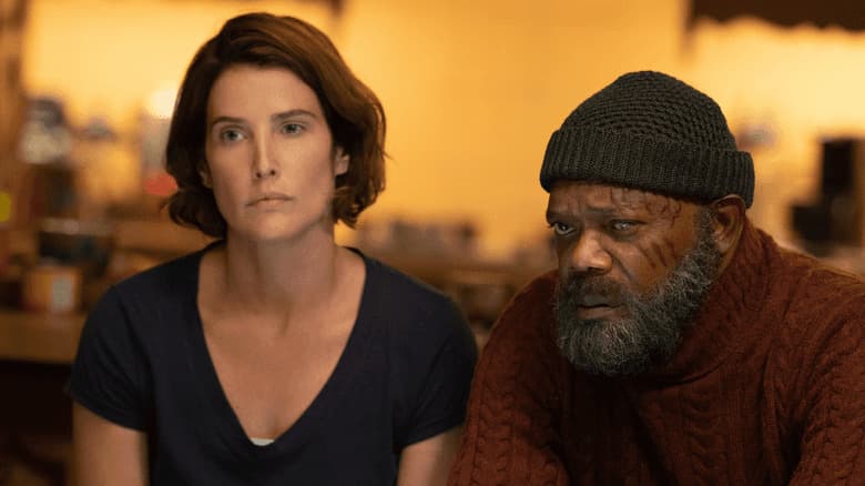 Cobie Smulders and Samuel L. Jackson