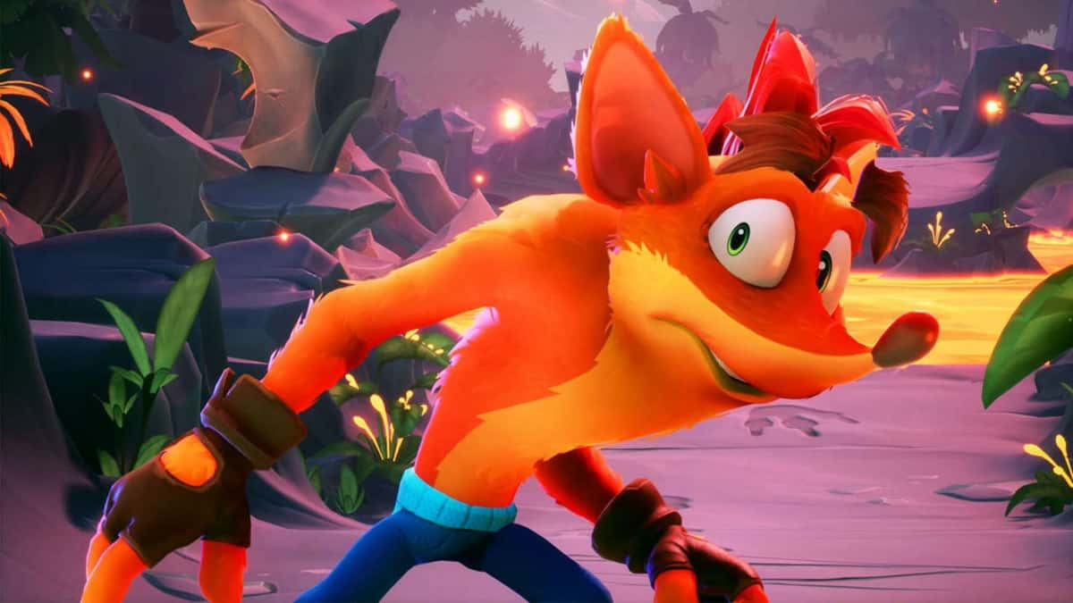 crash bandicoot looking surprised in crash team rumble