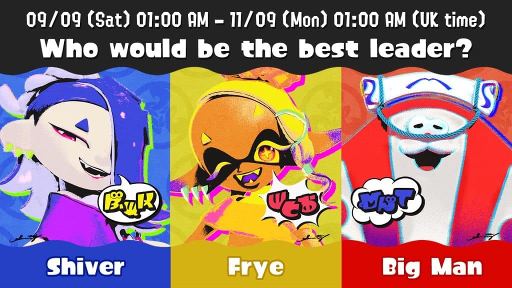 Splatoon 3 Splatfest vote