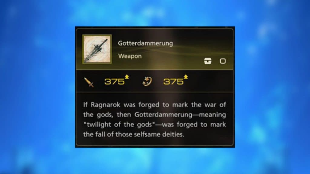 gotterdammerung sword in final fantasy 16