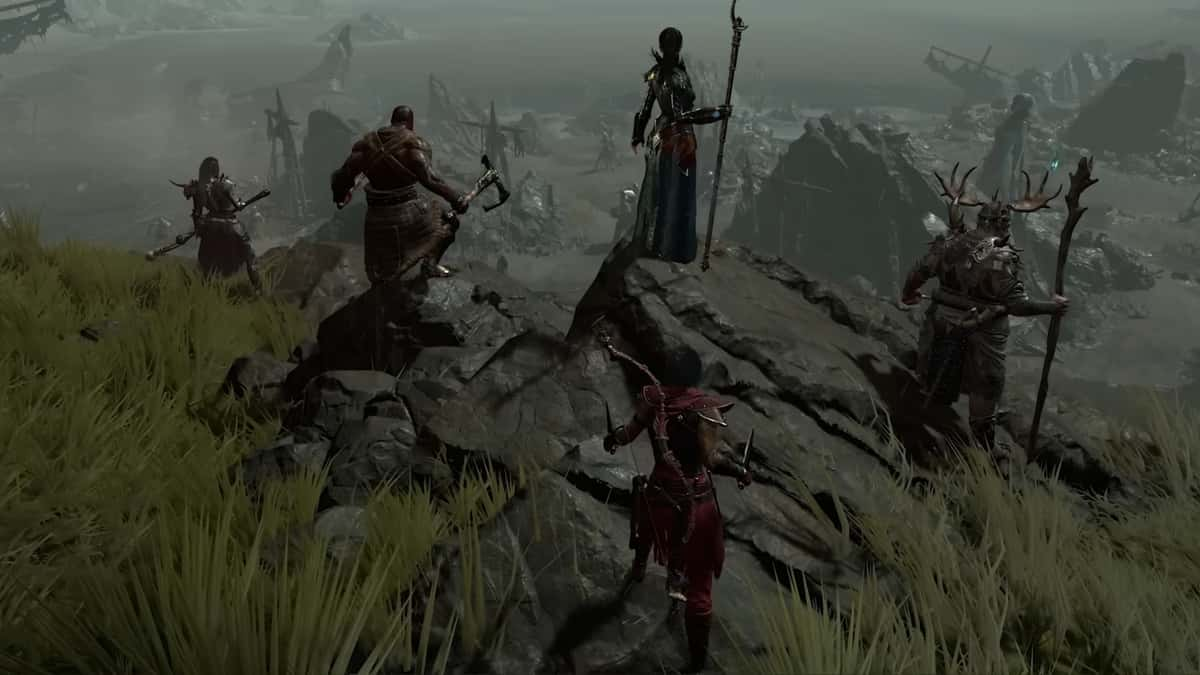 A screenshot from Diablo 4 trailer