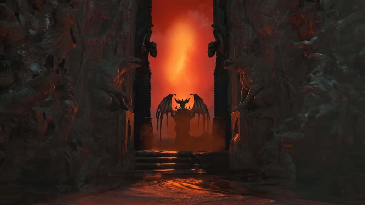 A screenshot of Lilith from Diablo 4