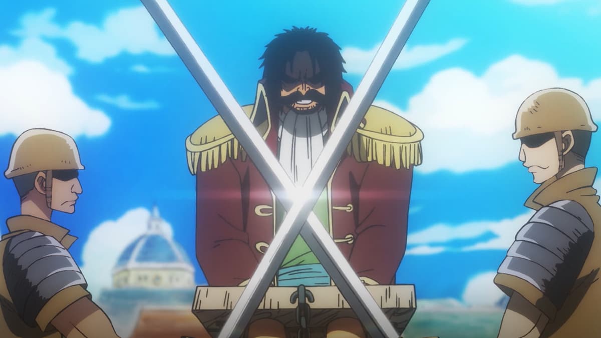 An image of Roger beginning the Great Pirate Era in One Piece