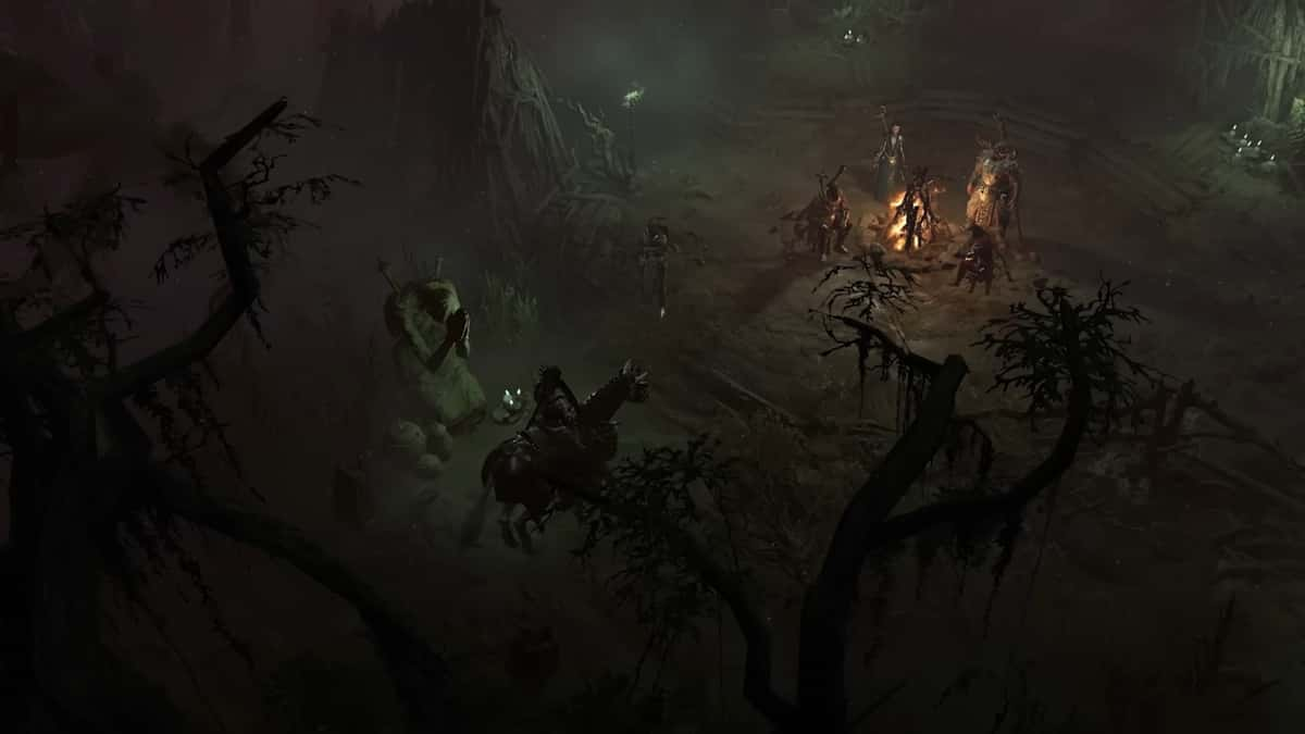 A screenshot from Diablo 4 trailer