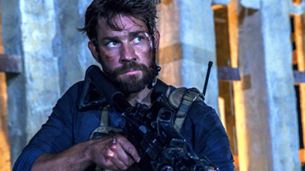 A close up of John Krasinski as Jack Ryan