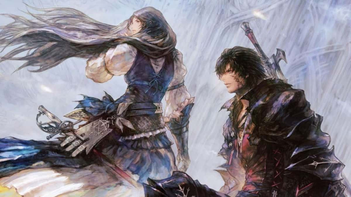 final fantasy 16 clive and jill art book header