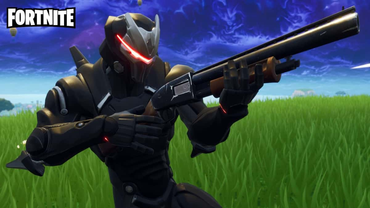 Fortnite Character Omega with a Pump Shotgun