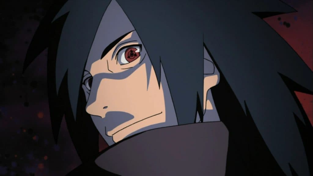 An image of Madara's unnamed Mangekyou Sharingan in Naruto