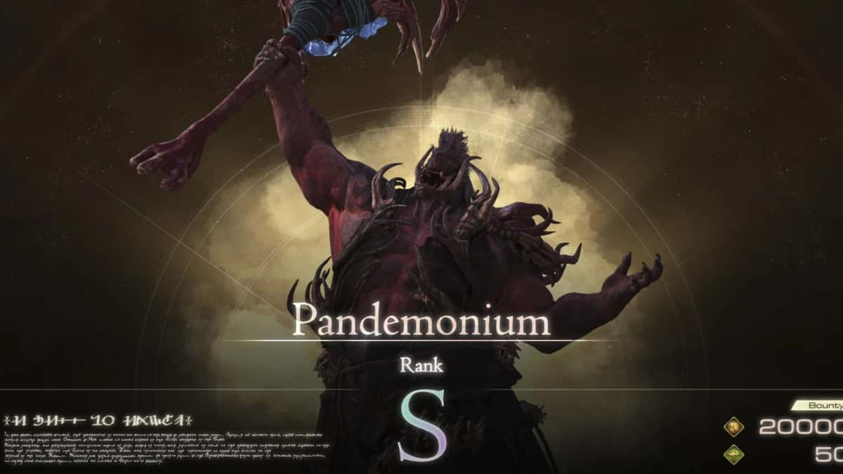 A screenshot of Pandemonium boss in Final Fantasy 16