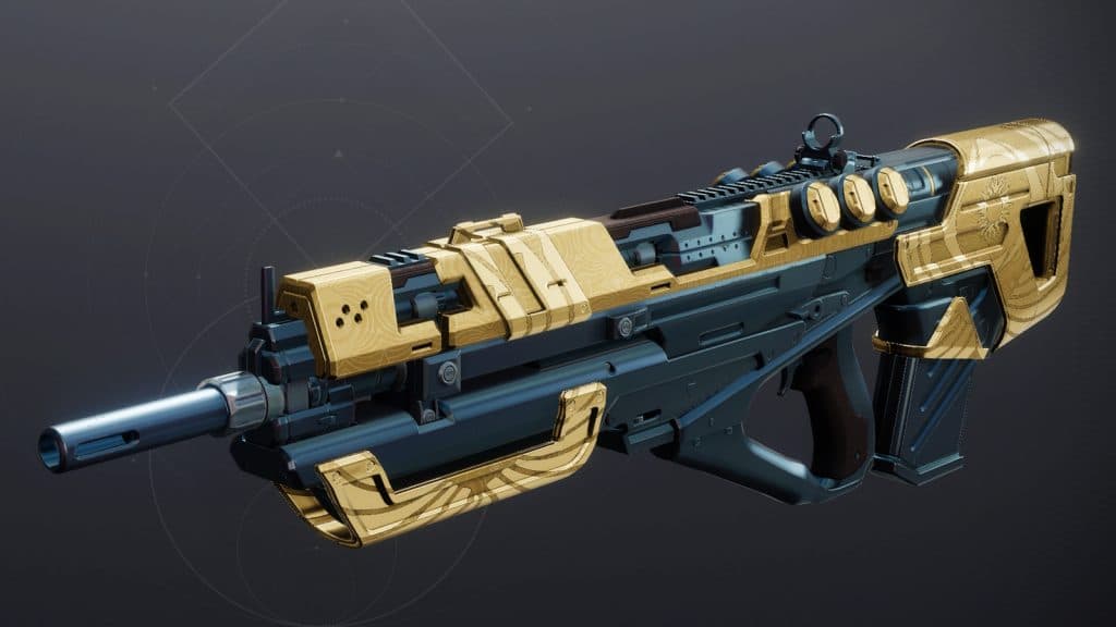 The mEssenger (Adept) legendary Pulse Rifle from destiny 2.