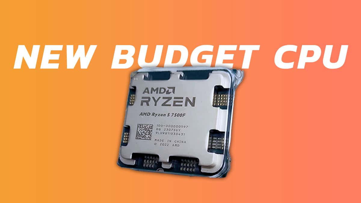 New Budget CPU with 7500F from AMD in front