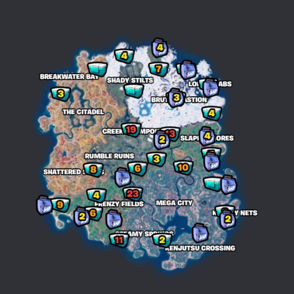 Fortnite Map Locations