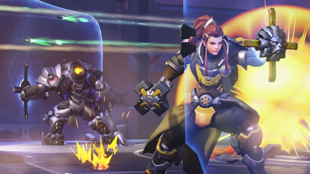 overwatch brig and reinhardt blocking damage