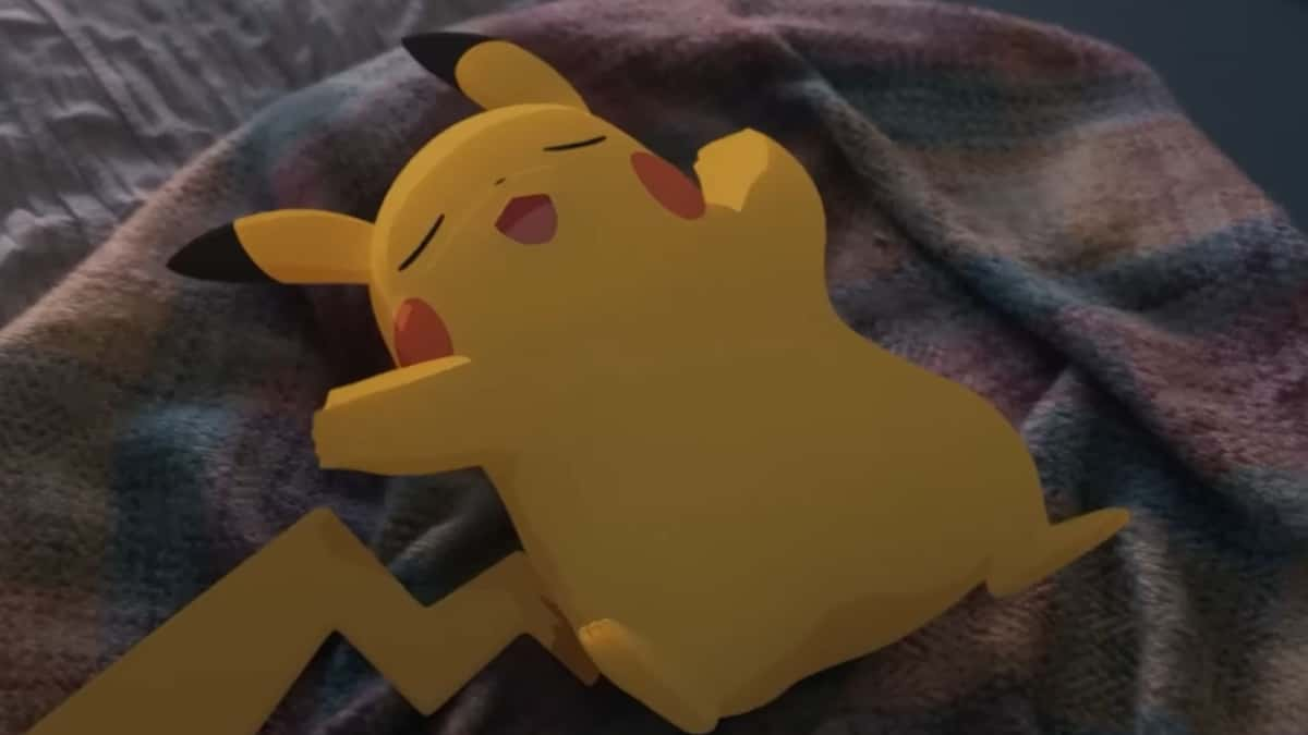 Pikachu sleeping