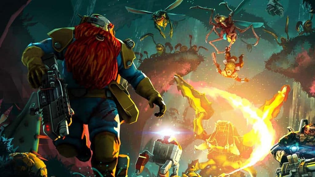 An image of Deep Rock Galatic artwork.