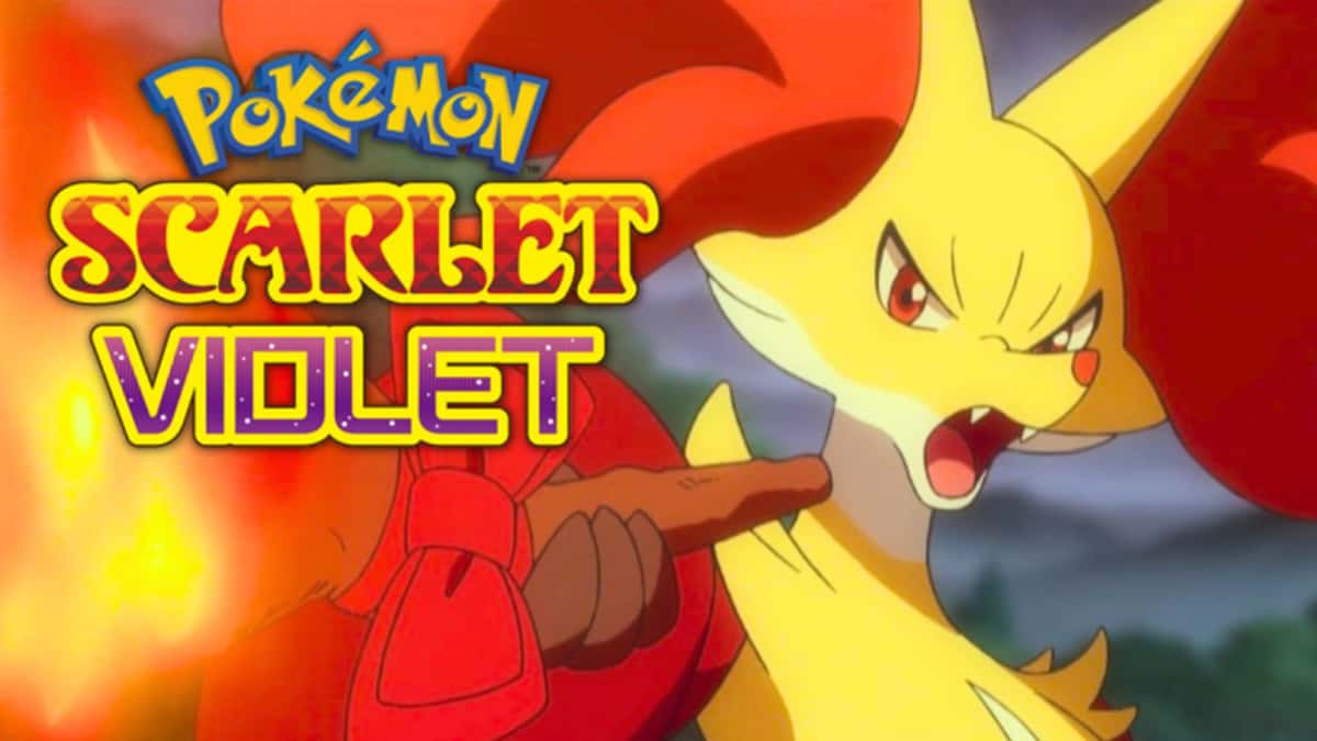 pokemon anime delphox scarlet violet header