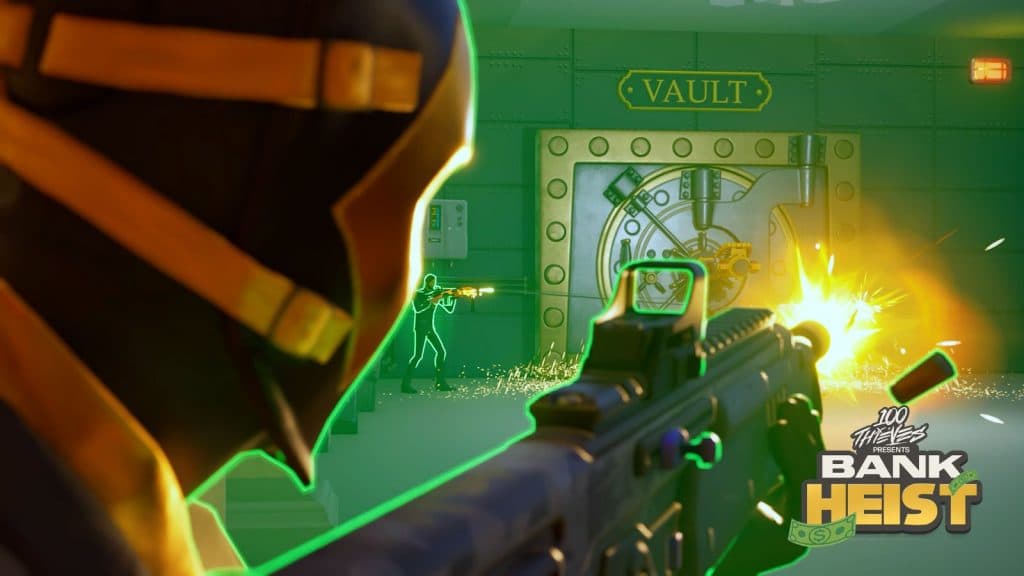 Bank Heist Gameplay in vault Fortnite