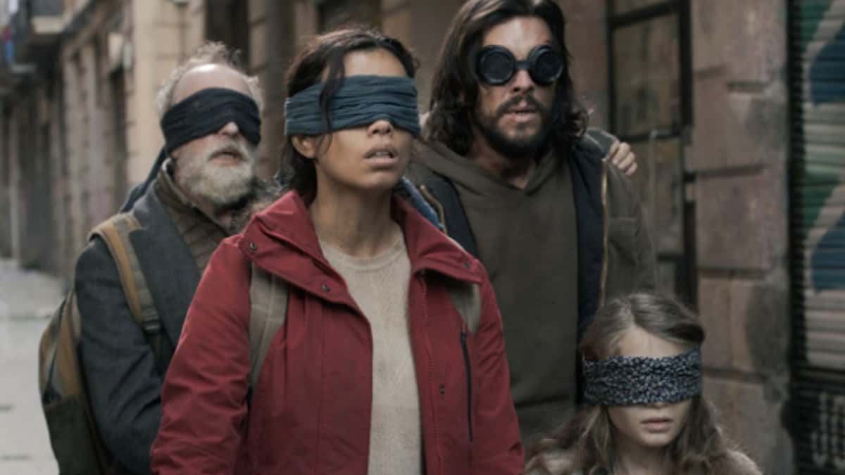 The core cast of Bird Box Barcelona