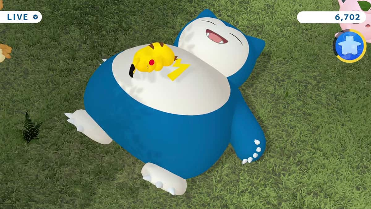 A screenshot of the Pokemon Snoozing Snorlax livestream