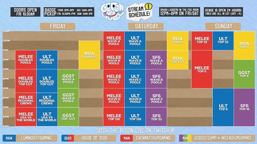 GOML 2023 schedule