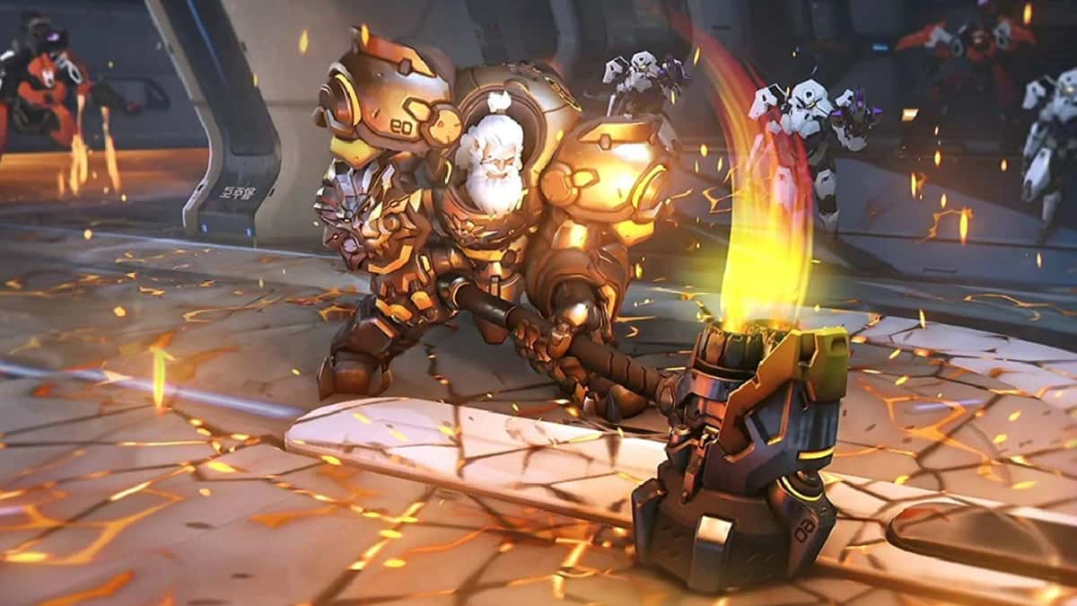 reinhardt swinging hammer in overwatch 2