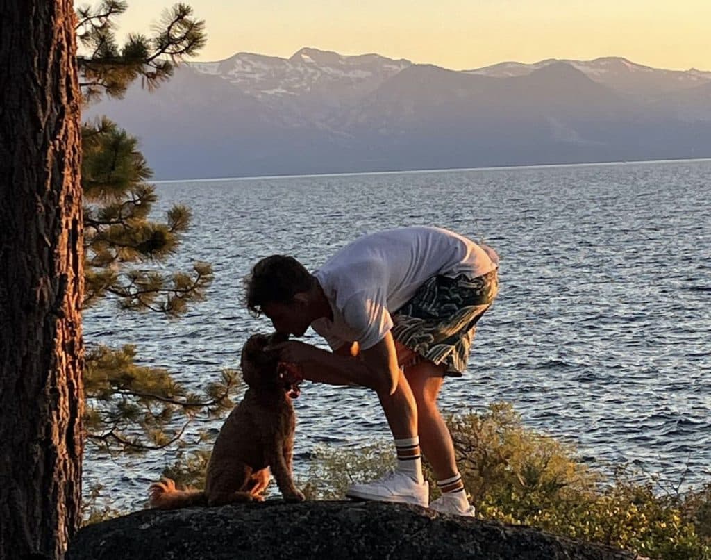 Vanderpump Rules' James Kennedy and his dog Graham.