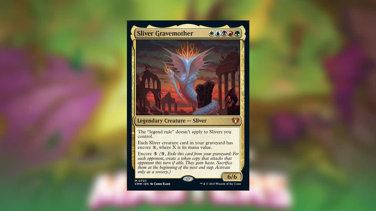 Sliver Gravemother on commander masters art