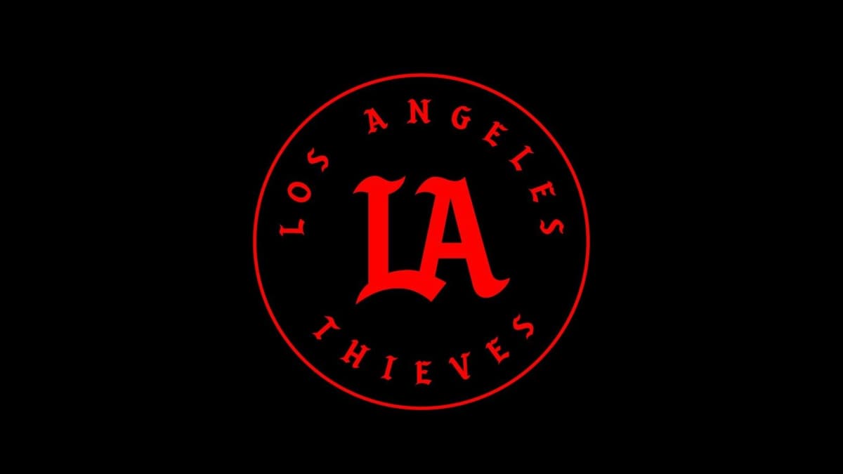 la thieves logo on black background