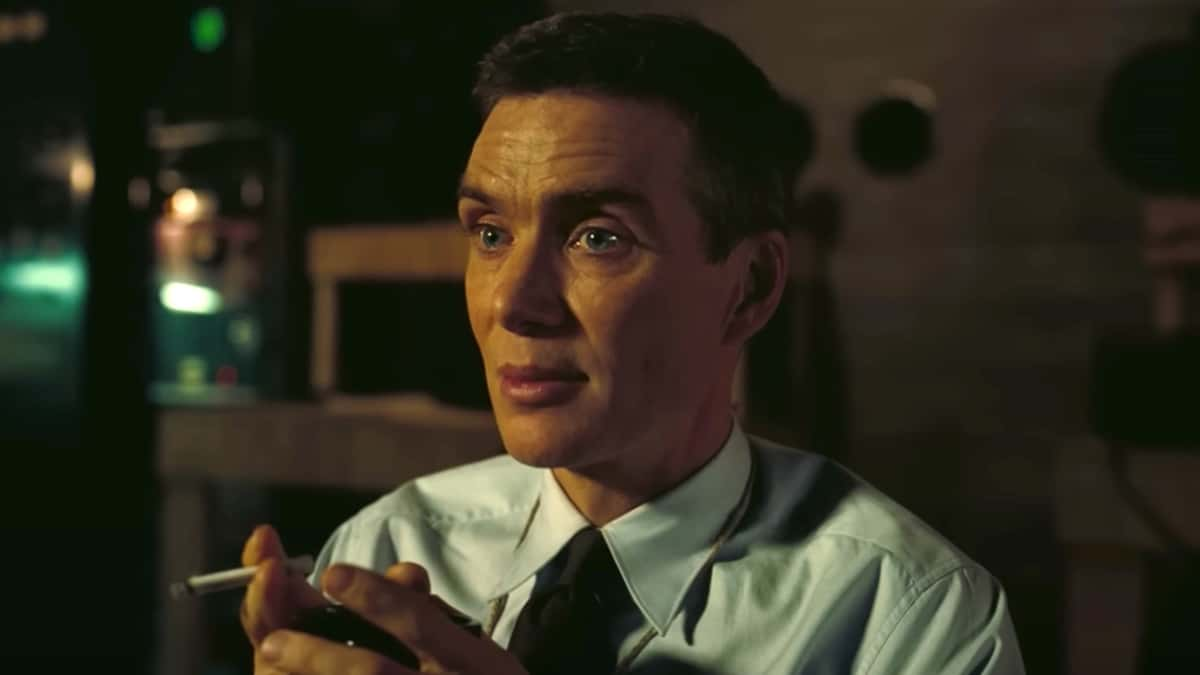 Cillian Murphy as J. Robert Oppenheimer.