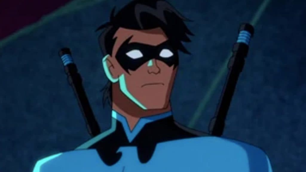 A close up of  Nightwing