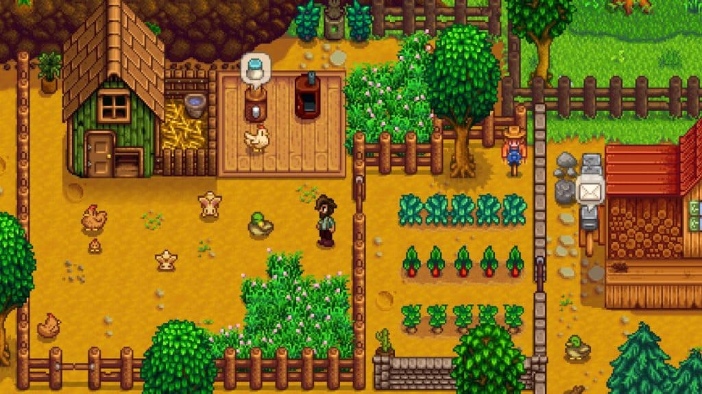 A screenshot from Stardew Valley.