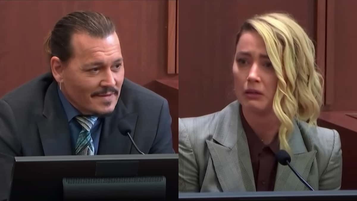 Johnny Depp and Amber Heard in the Depp v Heard Netflix documentary series