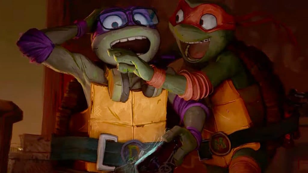 A still from Teenage Mutant Ninja Turtles: Mutant Mayhem