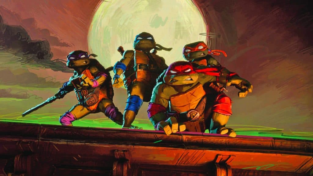 A still from Teenage Mutant Ninja Turtles: Mutant Mayhem