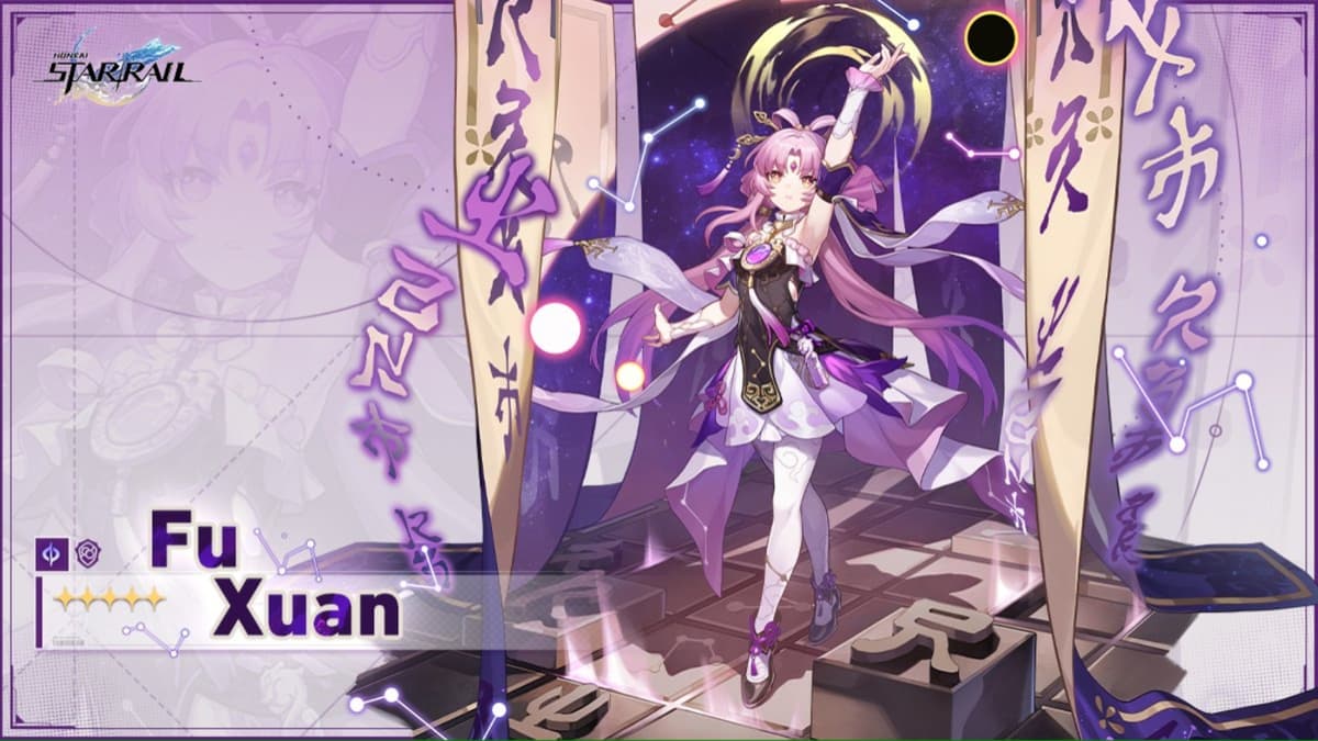 A screenshot of Fu Xuan from Honkai Star Rail