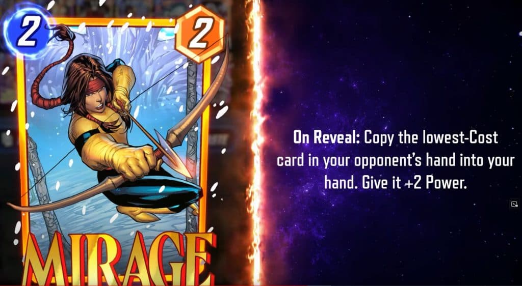 Mirage in Marvel Snap