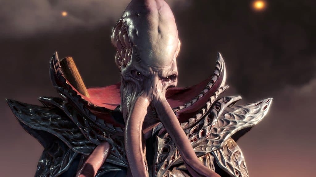 A screenshot of a Mind Flayer in Baldur's Gate 3