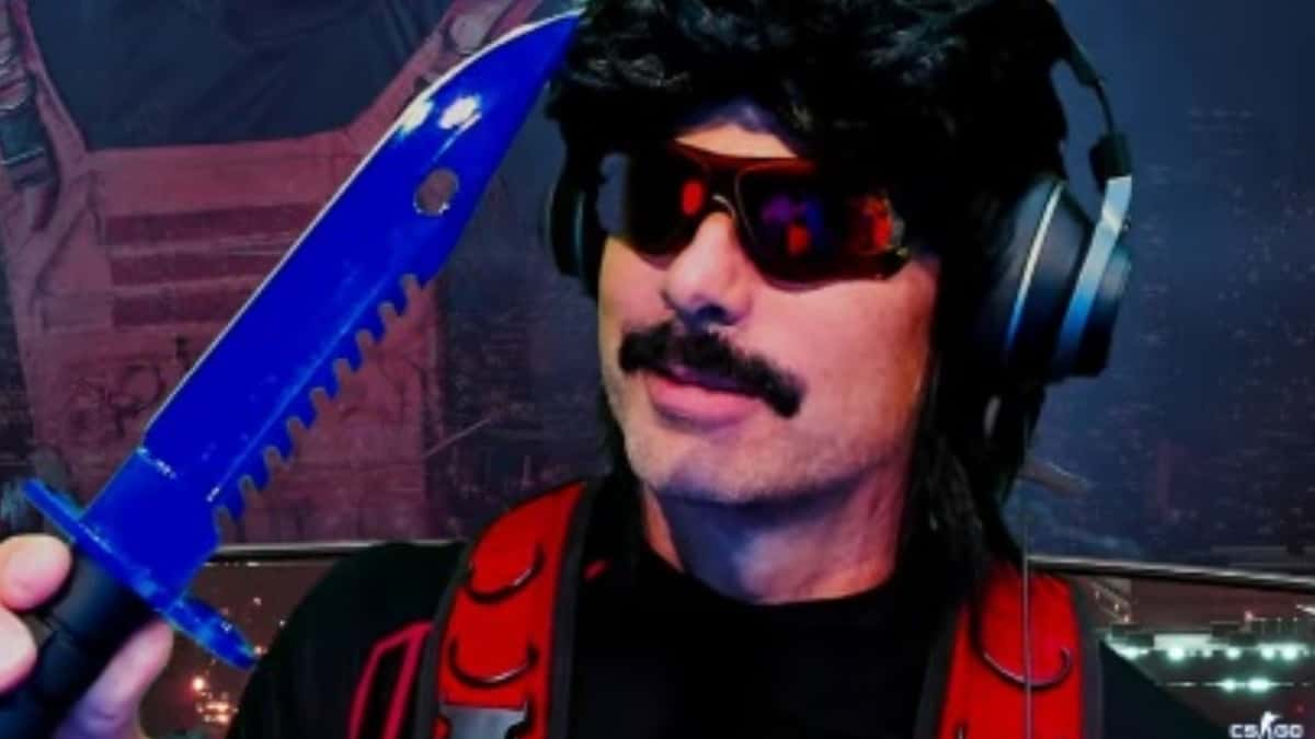 dr disrespect unboxes real CSGO knife