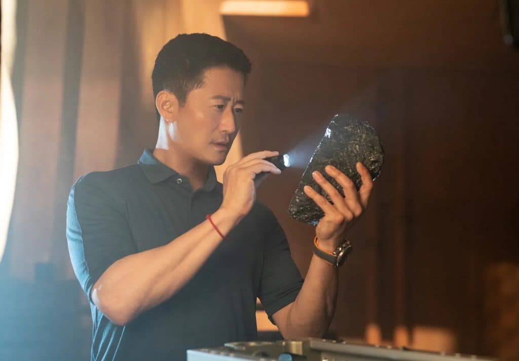 Wu Jing as Jiuming in The Meg 2